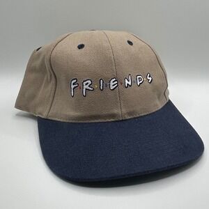 Friends TV Show Embroidered Khaki and Navy Blue Snapback Baseball Hat Hat